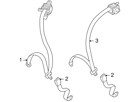 Sebring REAR SEAT BELTS 2