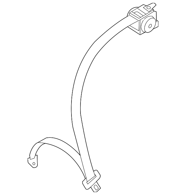 MR595563 Деталь CENTER SEAT BELT