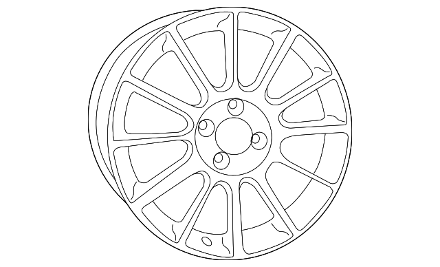 1VL35JXYAB Деталь WHEEL, ALLOY