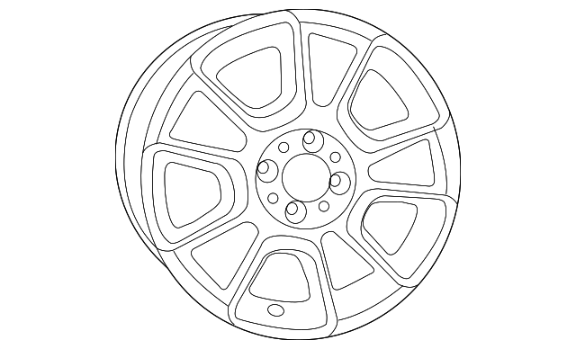 1VL36KDWAA Деталь WHEEL, ALLOY