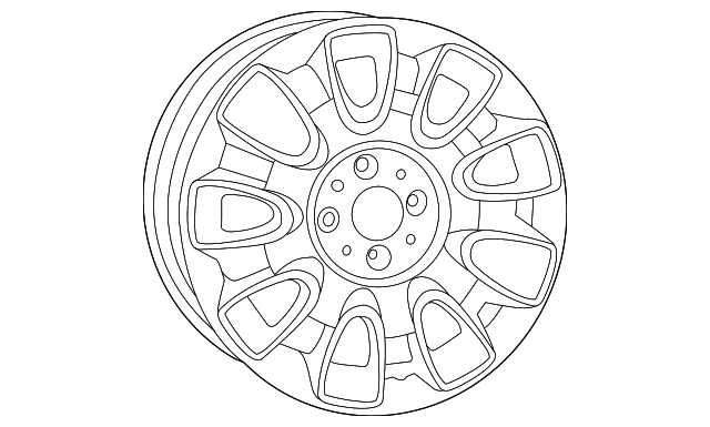 68072556AA Деталь WHEEL, ALLOY