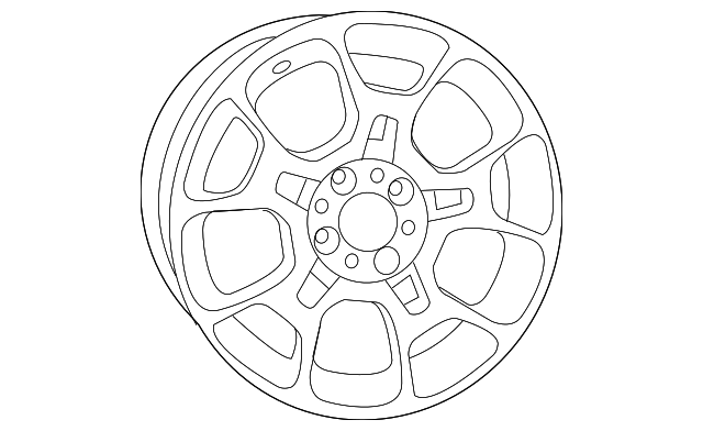 1UF17DX8AA Деталь WHEEL, ALLOY