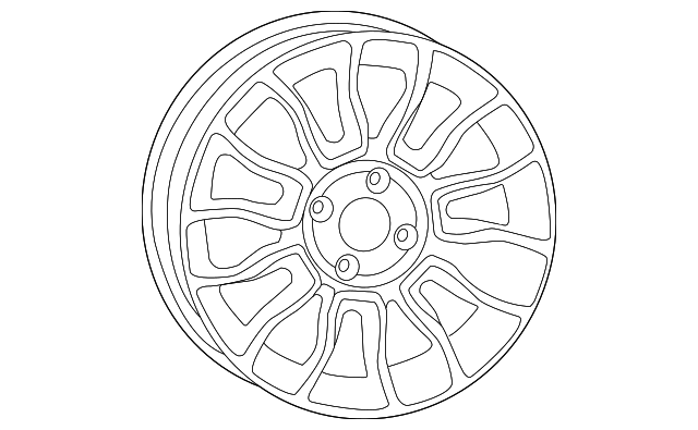 4726120AB Деталь WHEEL, ALLOY