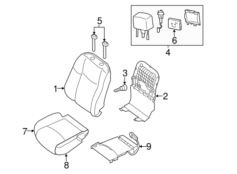 Pathfinder DRIVER SEAT COMPONENTS