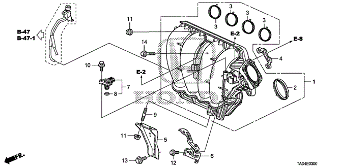 ENGINE/INTAKE MANIFOLD (L4) for 2008 Honda ACCORD SEDAN #1