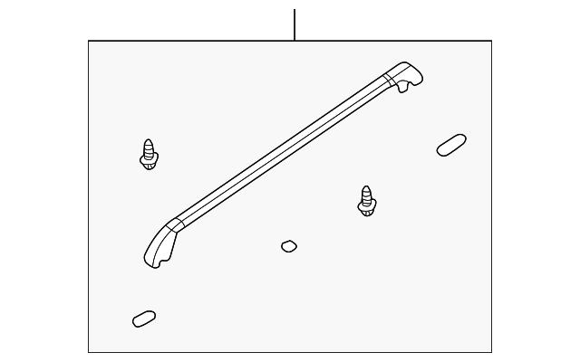 MR971436 Деталь LUGGAGE RACK, RIGHT