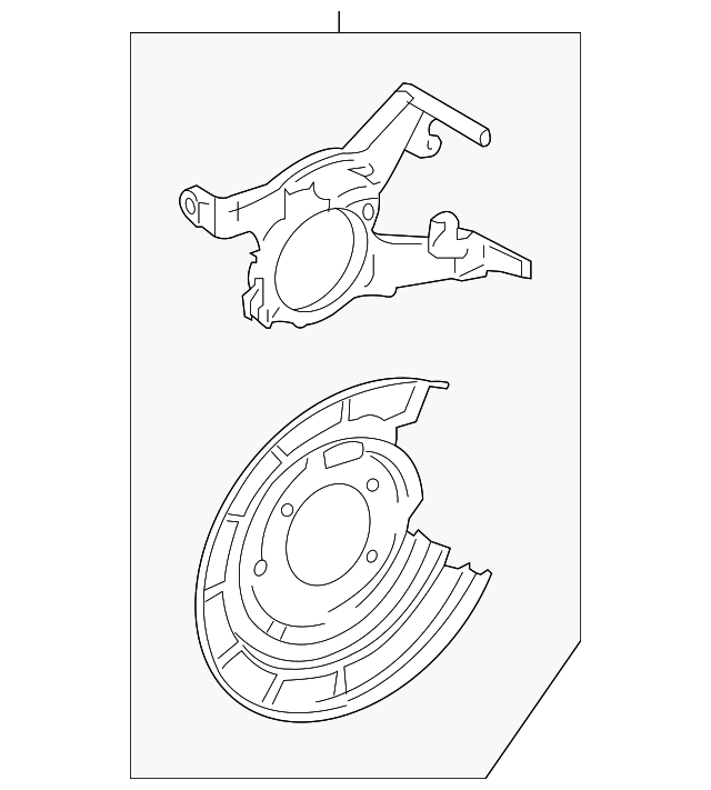 CL8Z-2B540-B Деталь CALIPER MOUNT, LEFT
