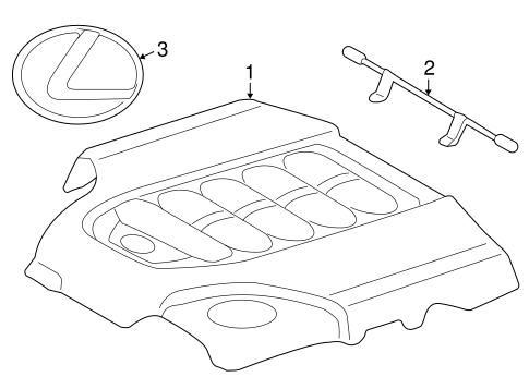 LX570 ENGINE APPEARANCE COVER