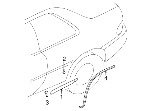 Impreza EXTERIOR TRIM - QUARTER PANEL