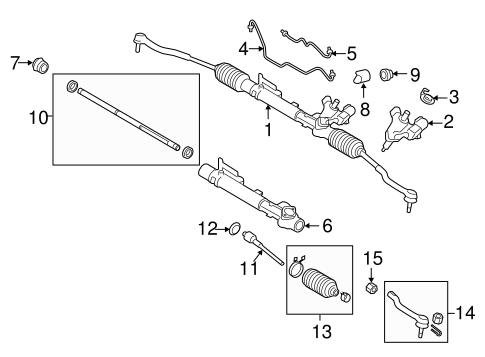Murano STEERING GEAR & LINKAGE 2