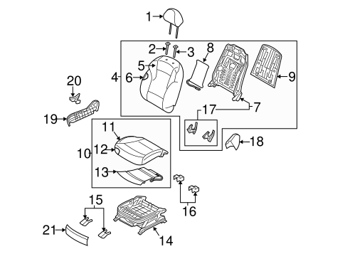 Sonata PASSENGER SEAT COMPONENTS