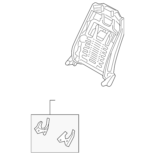 88410-4R000-HZ Деталь SEAT BACK FRAME
