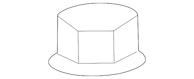 90080-17223 LOWER CNTRL ARM NUT, LEFT