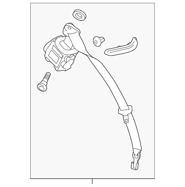 19328688 Деталь SEAT BELT ASSY, RIGHT
