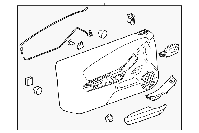 22808171 Деталь DOOR TRIM PANEL, LEFT