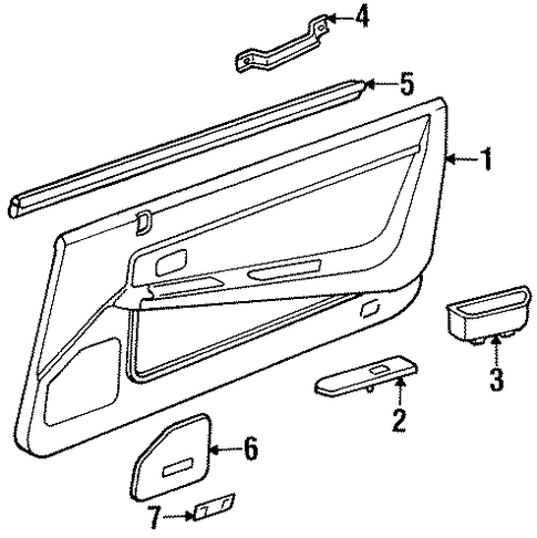 M30 INTERIOR TRIM - DOOR