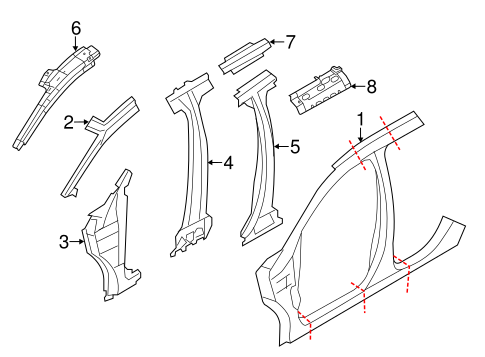 Edge CENTER PILLAR & ROCKER