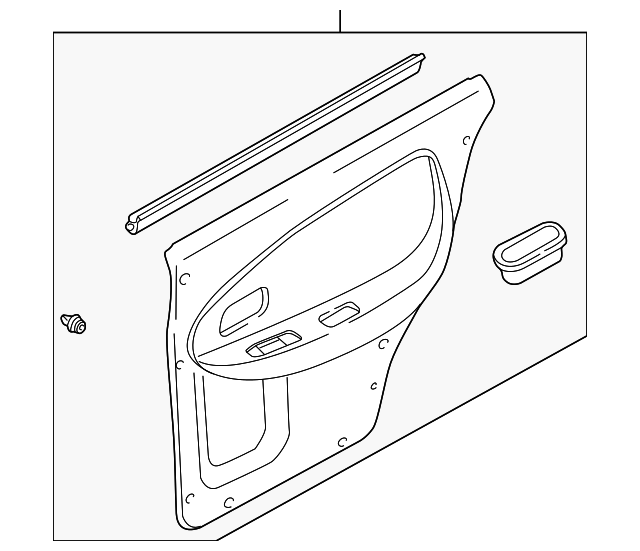 1K2AA-68550Y3 Деталь DOOR TRIM PANEL, LEFT