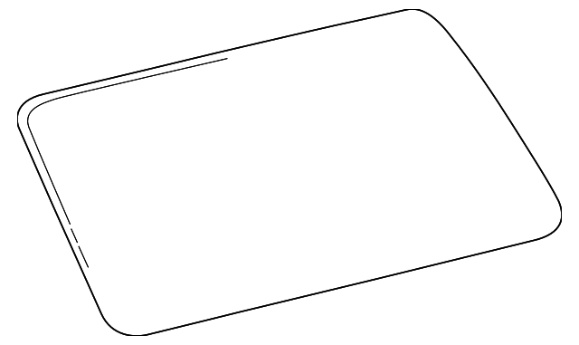 62710-60770 Деталь QUARTER GLASS, RIGHT