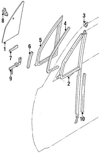 4Runner VENT GLASS & HARDWARE