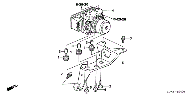 CHASSIS/TCS - VSA MODULATOR for 2003 Honda ACCORD COUPE #1