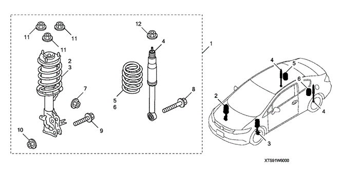 2013 Honda CIVIC COUPE NUT, FLANGE (10MM) - (90002TZ3A00) 2013 Honda CIVIC COUPE NUT, FLANGE (10MM) - (90002TZ3A00)