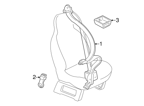 Astro REAR SEAT BELTS 3
