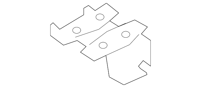65814-A9000 Деталь REAR CROSSMEMBER SUPPORT, LEFT