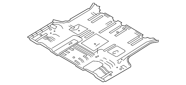 65512-A9700 Деталь CENTER FLOOR PAN