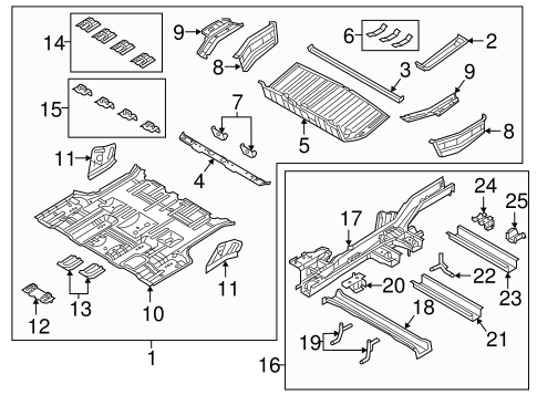Sedona REAR FLOOR & RAILS