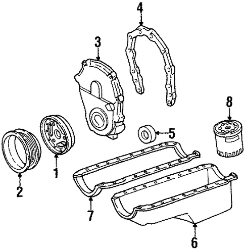 Suburban C2500 ENGINE PARTS