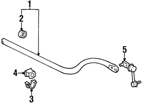 GS300 STABILIZER BAR & COMPONENTS