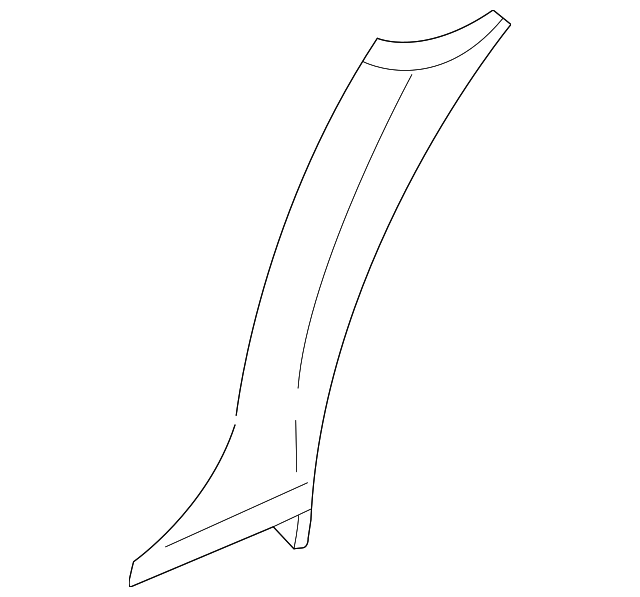 6W7Z-5403599-BAA Деталь WINDSHIELD PILLAR TRIM, LEFT