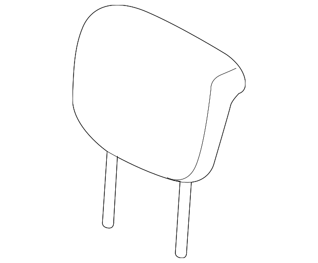 71970-60460-A0 Деталь HEADREST, OUTER, LEFT