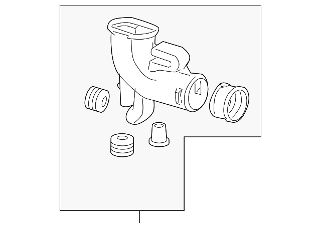 17250-RGW-A00 Деталь TUBE ASSY., AIR IN. (B)