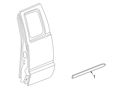 Raider EXTERIOR TRIM - REAR DOOR