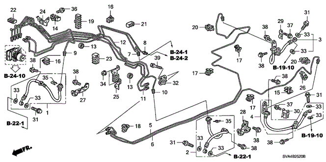 CIVIC COUPE BRAKE LINES (VSA)