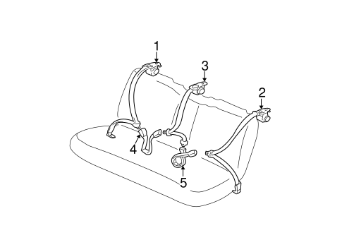 Solara REAR SEAT BELTS