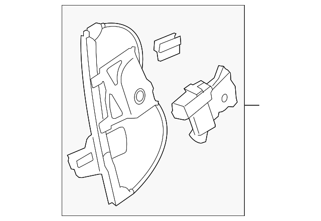 20896933 Деталь WINDOW REGULATOR, RIGHT