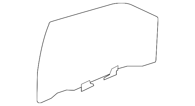 15830116 Деталь DOOR GLASS, LEFT
