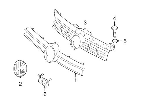 Golf GRILLE & COMPONENTS