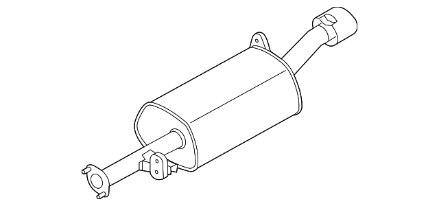 28730-1M660 Деталь REAR MUFFLER