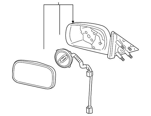 25884220 Деталь MIRROR ASSY, LEFT