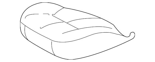 YS561DVAA Деталь SEAT CUSHION, LEFT