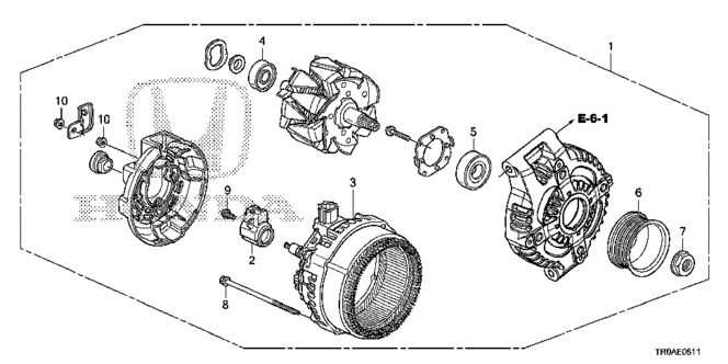 CIVIC SEDAN ALTERNATOR (DENSO) (2.4L)