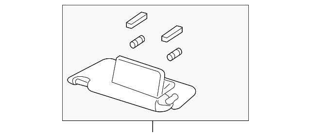 83230-TA0-A91ZA Деталь SUNVISOR ASSY., R. *NH686L* (MIRROR) (WA