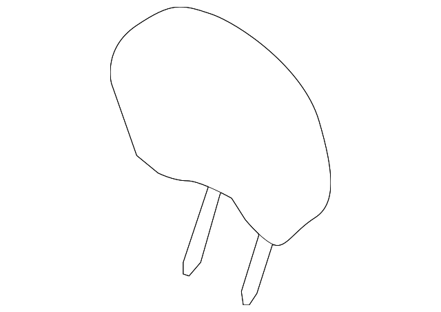 89043341 Деталь HEADREST PAD, RIGHT