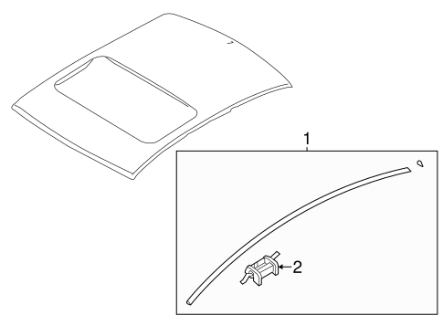 Sonata EXTERIOR TRIM - ROOF