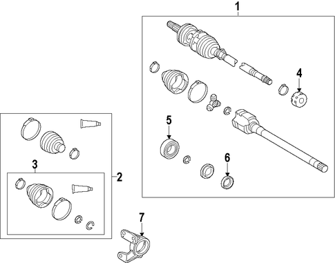 NX200t AXLE SHAFTS & JOINTS