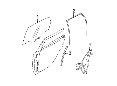 Forester GLASS - REAR DOOR